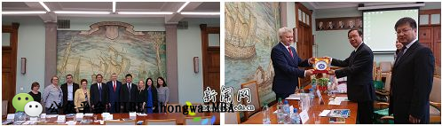 对外经贸张新民访问华沙经济学院
