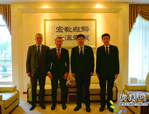 赵忠秀副校长与ESCE代表团合影