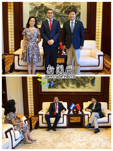 赵忠秀副校长会见迭戈·玛索孔内